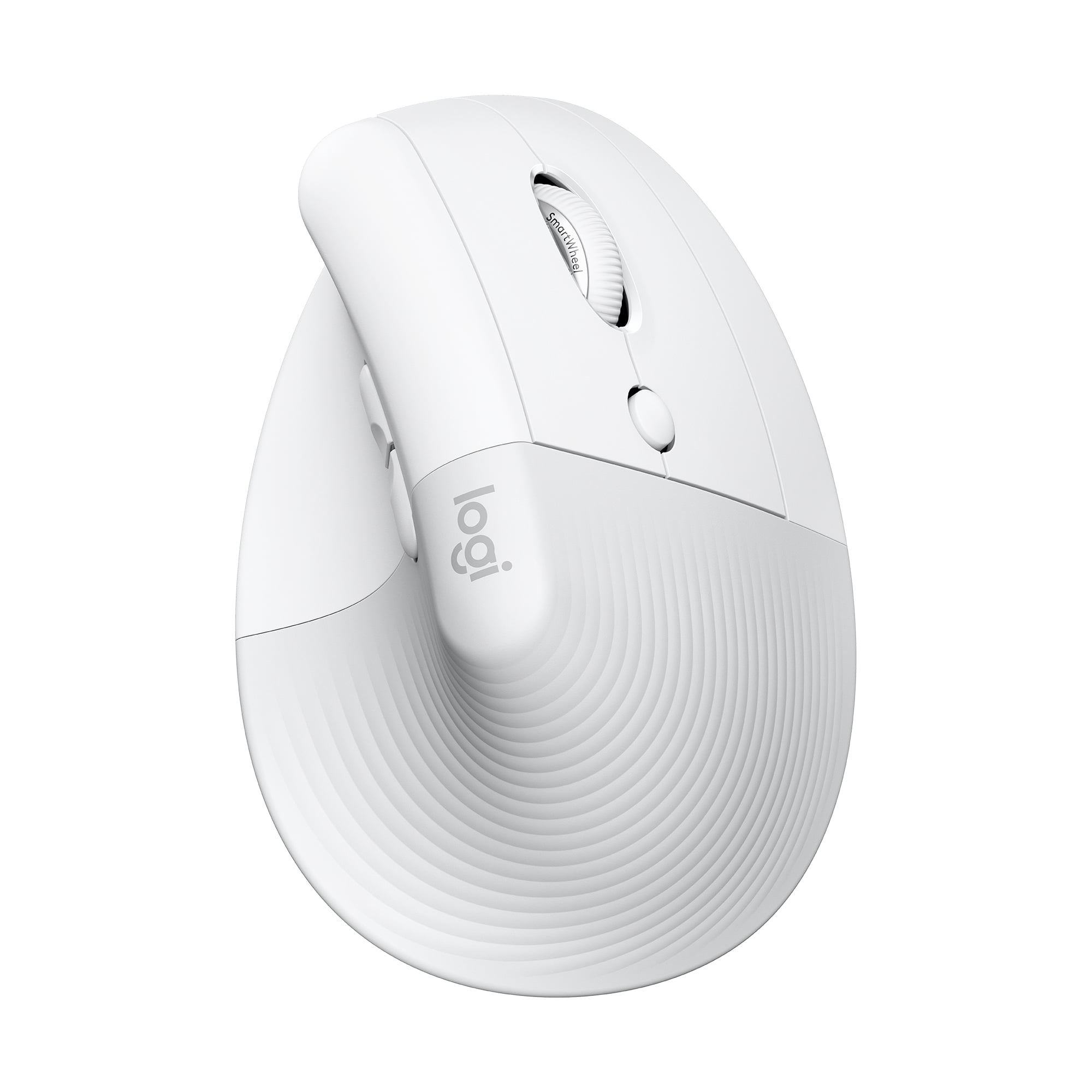 Logitech Lift Vertical Ergonomic Mouse, Wireless, Bluetooth or Logi Bolt USB receiver, Quiet clicks, 4 buttons, compatible with Windows/macOS/iPadOS, Laptop, PC - Off White