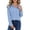 Light Blue Shirts, variant on CAIVO Women Relaxed Fit Drop Shoulder Button Down Shirt For Long Sleeve Casual Tops Summer With Front Pocket Comfortable Loose Blouse Everyday Versatile Solid Color Back To School Dailywear