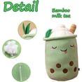 thumbnail image 3 of Plush Toy Artificial fruit bubble tea cup green 23cm, 3 of 6