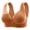 Orange, variant on Lixiuxyad Sports Bra with Support Women's Plus Size Thin Bra Without Underwire Push Up Comfortable Breathable Tank Top Bra