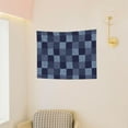 thumbnail image 4 of Bingfone Blue Gingham Buffalo Check Tapestry Wall Hanging Decor For Living Room Bedroom Dorm Classroom Office Decor 29x37 Inch, 4 of 9