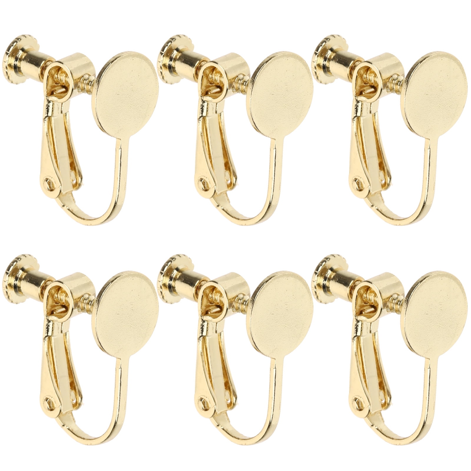 HOMEMAXS 6Pcs Clip On Earring Converters Hypoallergenic Clip On Earring