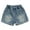 b-Blue, variant on Kids Girls' Denim Shorts Pull On Jeans High Waist Denim Shorts Toddler Girls Summer Clothes Girl Jeans Size 5-6 Years