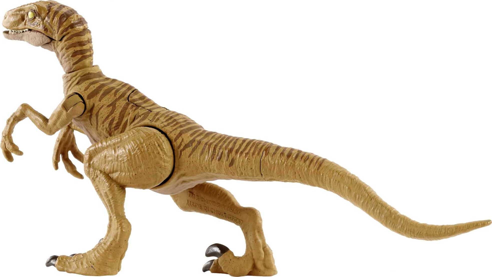 Jurassic World Savage Strike Velociraptor Action Figure, Dinosaur Toy with Attack Move