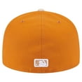 thumbnail image 4 of Men's New Era Orange/Light Beige Boston Red Sox Two-Tone Color Pack A-Frame 59FIFTY Fitted Hat, 4 of 5