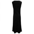 thumbnail image 5 of IROINNID Womens Sleeveless Dress Round Neck Casual Summer Dress Solid Color Tank Dress Spring Dress Everyday Wear Lightweight Comfortable Dress(Black,S), 5 of 9