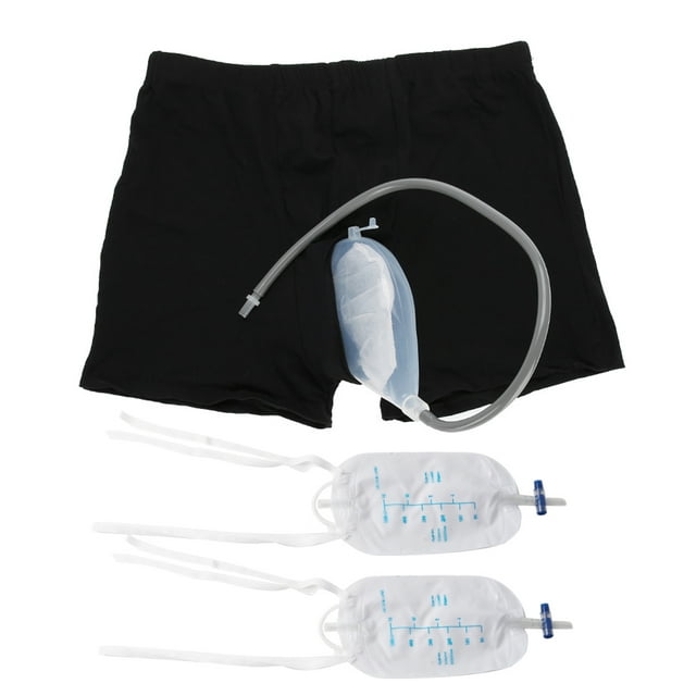 Bolsa para orinal, urinario masculino reutilizable, embudo para orina de pierna, bolsa para orina masculina, rendimiento finamente ajustado