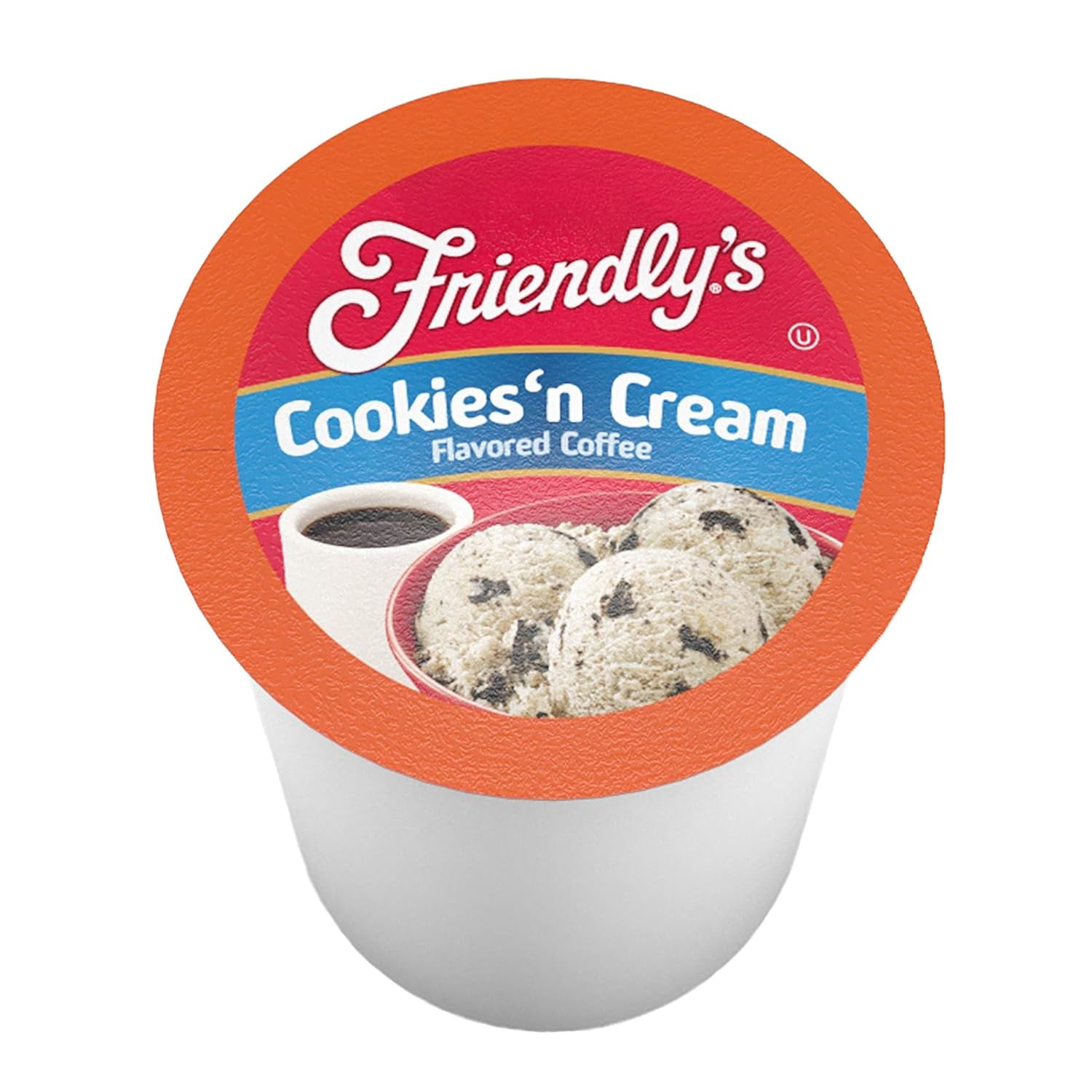 Friendly’s Premium Assorted Ice Cream Flavored Coffee Pods Made with Premium Coffee Beans, 40 Pack