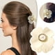 thumbnail image 2 of Pinza de plástico para el pelo, pelo acrílico, en forma de flor, carey, cuidado del cabello, 2 of 7