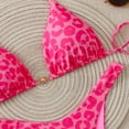 thumbnail image 5 of Bikini Sets for Women Leopard Printed Triangle Bikinis 2 Piece Halter Bikini Sets High Cut Bathing Suit Swimsuits, 5 of 8
