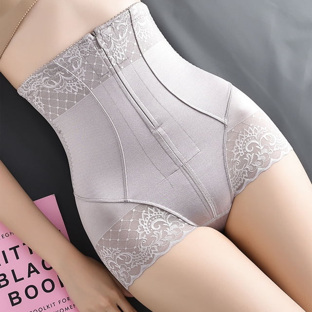 Bragas de corsé pospartocorsé de control abdominallevantamiento de caderacintura altacremallera de nailon suave para mujeres para el hogar