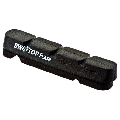SwissStop FlashPro Set of 4 SRAM/Compatible with Shimano Rim Brake Inserts, Original Black Compound
