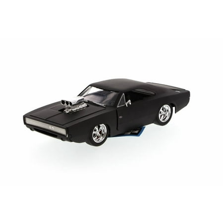 Dom's 1970 Dodge Charger R/T, Matte Black - Jada Toys Fast & Furious 97174 - 1/24 scale Diecast Model Toy Car
