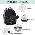 thumbnail image 4 of Gaming Pattern Backpack for School,Schoolbag with Adjustable Shoulder Straps & Padded Back,15.3"x11"x6.7", 4 of 6
