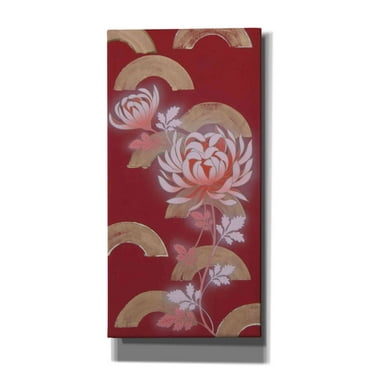 Epic Graffiti 'Chrysanthemum II' by Zigen Tanabe, Canvas Wall Art, 12"x24"