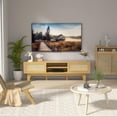 thumbnail image 2 of Xilingol Rattan TV Stand for up to 65 inch TV, Boho Entertainment Center with Two Cabinets and Sliding Doors, Rattan TV Console for Living Room, Bedroom, 59 inch, Natural, 2 of 8