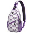 thumbnail image 1 of Nature Dragonfly Sling Backpack, Insect Lovers Print Crossbody Bag, Artistic Pattern Design for Travel and Daily Use, 1 of 5
