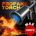 thumbnail image 6 of FHBVT Metal Full-Through Blow Torch Adjustable Powerful Flame Instant Piezo Ignition Refillable Butane Design for Outdoor Kitchen Cooking BBQ Charcoal Igniting Meat Searing Dessert Caramelizing Tool, 6 of 8
