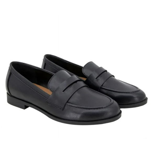 Kensie Ladies' Size 9 Penny Loafers Shoe, Black, New in Box