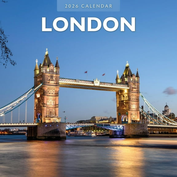 Red Robin 2026 London Monthly Wall Calendar | 12" x 24" Open | Premium Thick & Sturdy Paper | Hangable 12 Month Calendar | Lined Notes & To Do Area | Vivid Images | Plastic Free