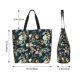 thumbnail image 5 of Balery Watercolor Floral Bolsa Tote Estilo Estético con Cremalleras, Bolsa de Hombro, Bolsa de Compras Grande y Plegable, 5 of 8