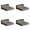 Brown, variant on CSSJKYJ 4 Pack Small Floating Shelves, 5x5 Inches Wall Shelf, Rustic Wood Small Wall Mounted Shelves for Bedroom, Living Room, Kitchen, Bathroom Decor (Black)