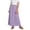Purple, variant on NAISIBABY Maxi Skirt for Girls, Elastic Waist Summer Casual Over the Knee Kids Flowy Tiered Long Skirt Purple 8T