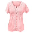 thumbnail image 4 of jiaxiM Cotton Summer Tops for Women Breathable Short Sleeve Tops Womens T-Shirts Summer Plain Basic Tees for Women Business Casual Outfits, 4 of 4