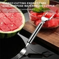 thumbnail image 3 of Uiz Merueh 2-in-1 Watermelon Fork Slicer Fruit Cutter, 2 Pack Stainless Steel Watermelon Cutter Artifact, Summer Must Have Tool Fruit Forks Slicer Knife Kitchen Gadgets for Family Parties Camping, 3 of 7