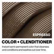 Keracolor Semi Permanent Hair Dye 3 in 1 Clenditioner, Espresso, 12 fl oz