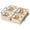 White, variant on Ageoie Divided Serving Tray with Lid, Removable Clear Food Storage Container with 4 Compartments, for Snacks, White