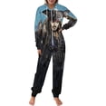 thumbnail image 2 of Pirates of The Caribbean Women Men Pajamas Zipper Onesie Jumpsuit Hooded One Piece Sleepwear, 2 of 8