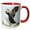 Red/White, variant on 3drose, Atlantic Puffin on Mykines, Faroe Islands, Denmark., 11oz Mug