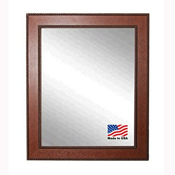 Rayne Ava Collection Rustic Rope Wall Mirror - (28 x 34)