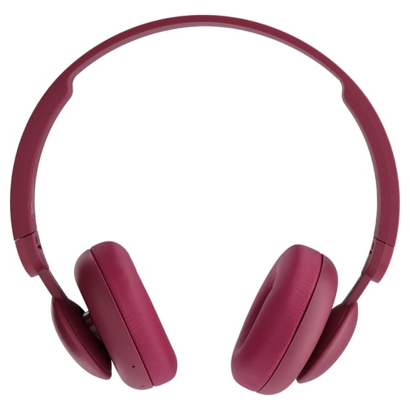 onn Wireless On-Ear Headphones, Cherry