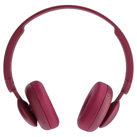onn Wireless On-Ear Headphones Cherry