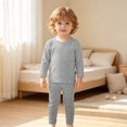 thumbnail image 5 of JFOPQVSM Kids Underwear Set Long Sleeve Thermal Underwear for Toddler,Boys Girls Thermals Base Layer for Cold Weather Unisex (1-7Y), 5 of 6