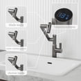 thumbnail image 3 of 360° Rotating Bathroom Faucet with Digital Temperature Display & 3 Spray Modes, Single Handle Sink Faucet with Anti-Skid Switch for Family Safety and Easy Cleaning, 3 of 8