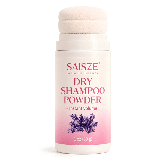SAISZE Dry Shampoo Powder, Non-Aerosol Powder Dry Shampoo for Oil Absorbing & Instant Volume, Travel Size Dry Shampoo, 1 oz
