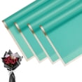 thumbnail image 1 of 20 piezas de papel de envoltura de flores, ramo de 23 pulgadas, borde dorado verde oscuro, 1 of 1