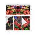 thumbnail image 3 of Puerto Rico Flag Curtain Valance for Windows/Living Room/Kitchen/Bathroom/Café, Short Rod Pocket Tier Curtain Window Treatment Panel Frog Red Flower Summer Leaf Topper Curtain 54''x18'', 3 of 6