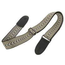 HONMEET Creative Wide Guitar Shoulder Strap Khaki Color Dirt Resistant Adjustable Length for Guitarists