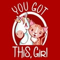thumbnail image 2 of Junior's Lost Gods You Got This Girl  Graphic Tee Red Large, 2 of 3