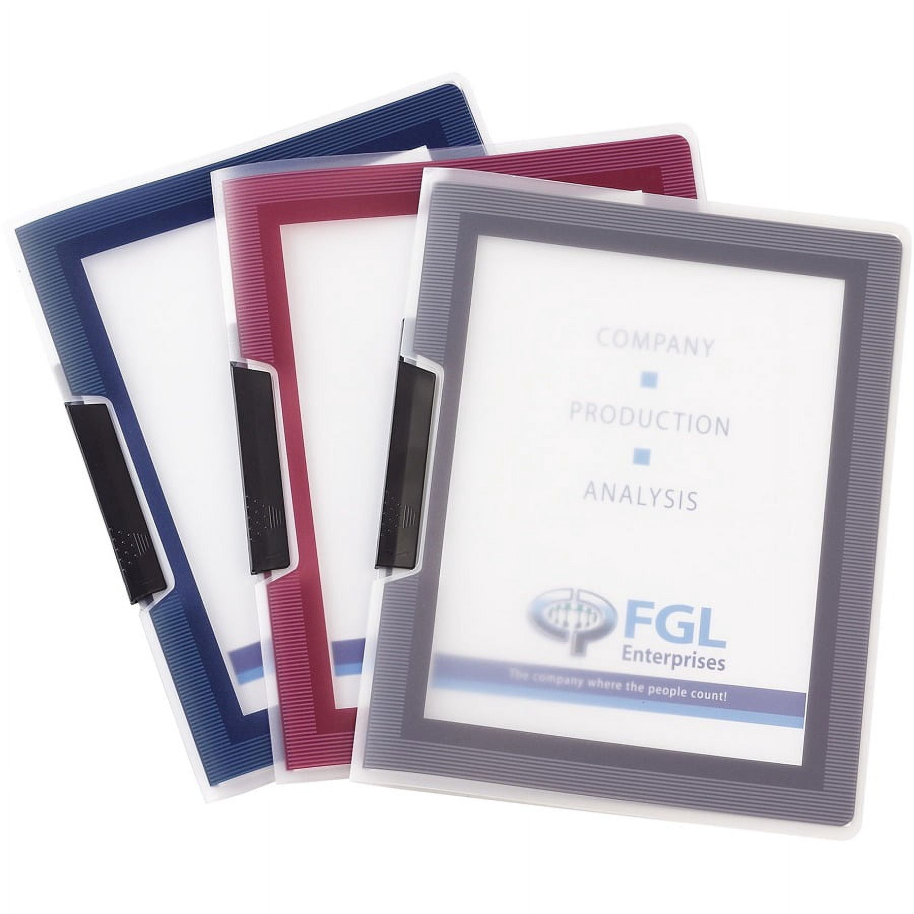 Avery® Flexi-view Letter Report Cover - 8 1/2" X 11" - 25 Sheet Capacity - Polypropylene, Plastic - Assorted - 24 / Box