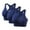 Navy, variant on 3PC Front Zipper Sports Bras for Women Pack Wireless Push Up Bras Cross Back Quick Dry Breathable Comfortable Bras