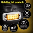 thumbnail image 3 of 6 Plafones 12 Led Lateral Rectangular Fija Estrobo 12-24v, 3 of 6