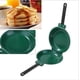 thumbnail image 4 of Nueva sartén de doble cara para panqueques, olla para freír, utensilios de cocina para tortillas, filetes, jamón, sartenes, utensilios de cocina, olla para cocinar verde, 4 of 4