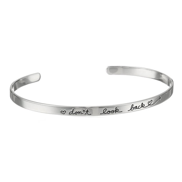 EGNMCR Bangles Fashion Women Cuff Bangle Jewelry Letter Bracelet Bracelet