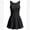 Black, variant on Women Parent-child Athletic Tennis Dress with Built in Shorts and Pockets Twisted Bow Cutout Back Workout Romper Dress Red