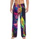 thumbnail image 1 of Fotbe Neon Pop Art Pitbull Pantalones de Pijama para Hombre, Pantalones de Dormir, Pantalones de Casa con Cintura Ajustable y Bolsillos-X-Large, 1 of 6